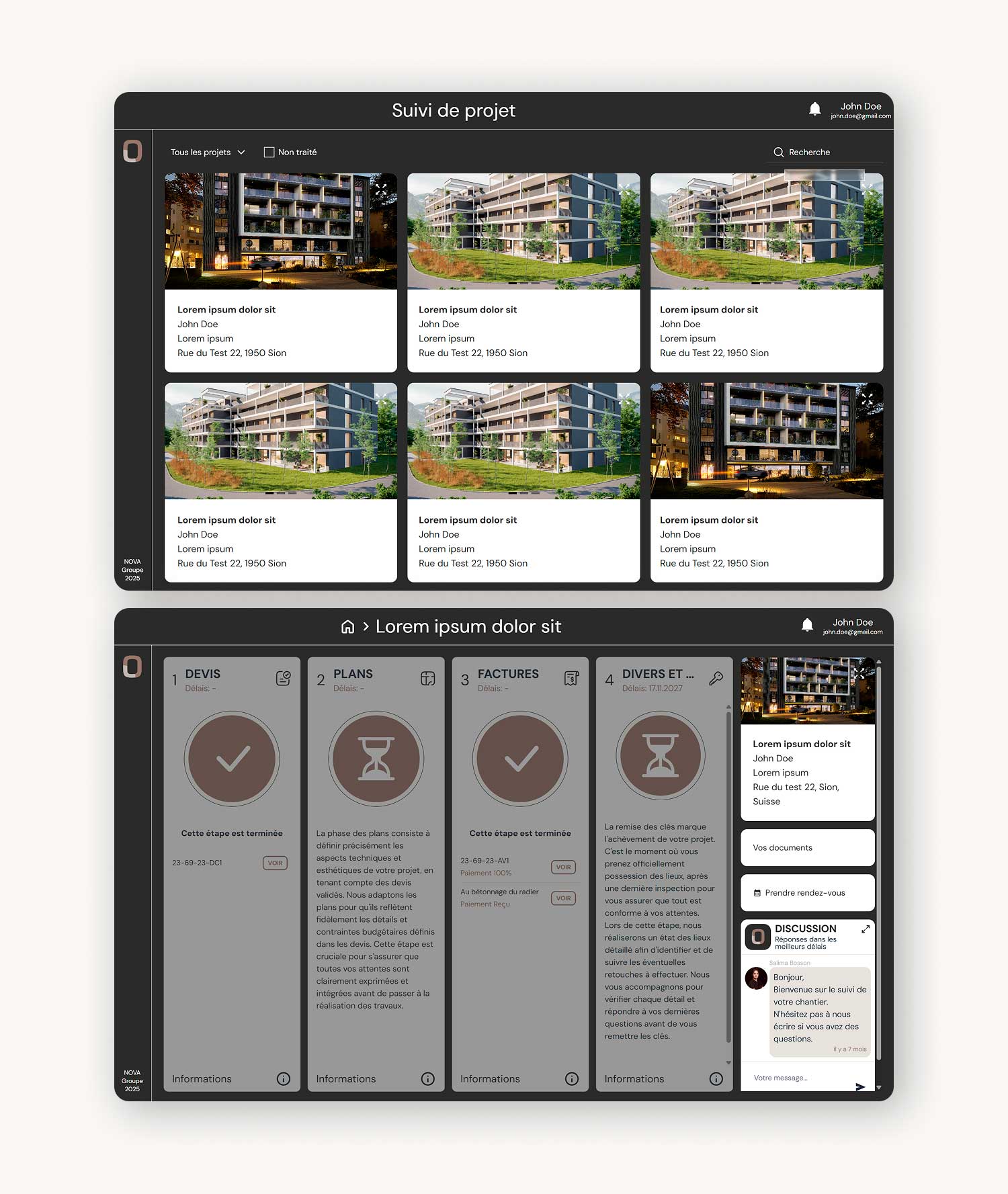 Nova Groupe site